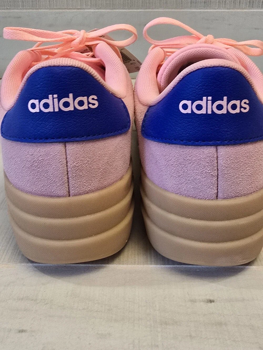 {8.5} NWT Adidas VL Court Bold Pink Spark Lucid Lemon Lucid Blue Skateboarding